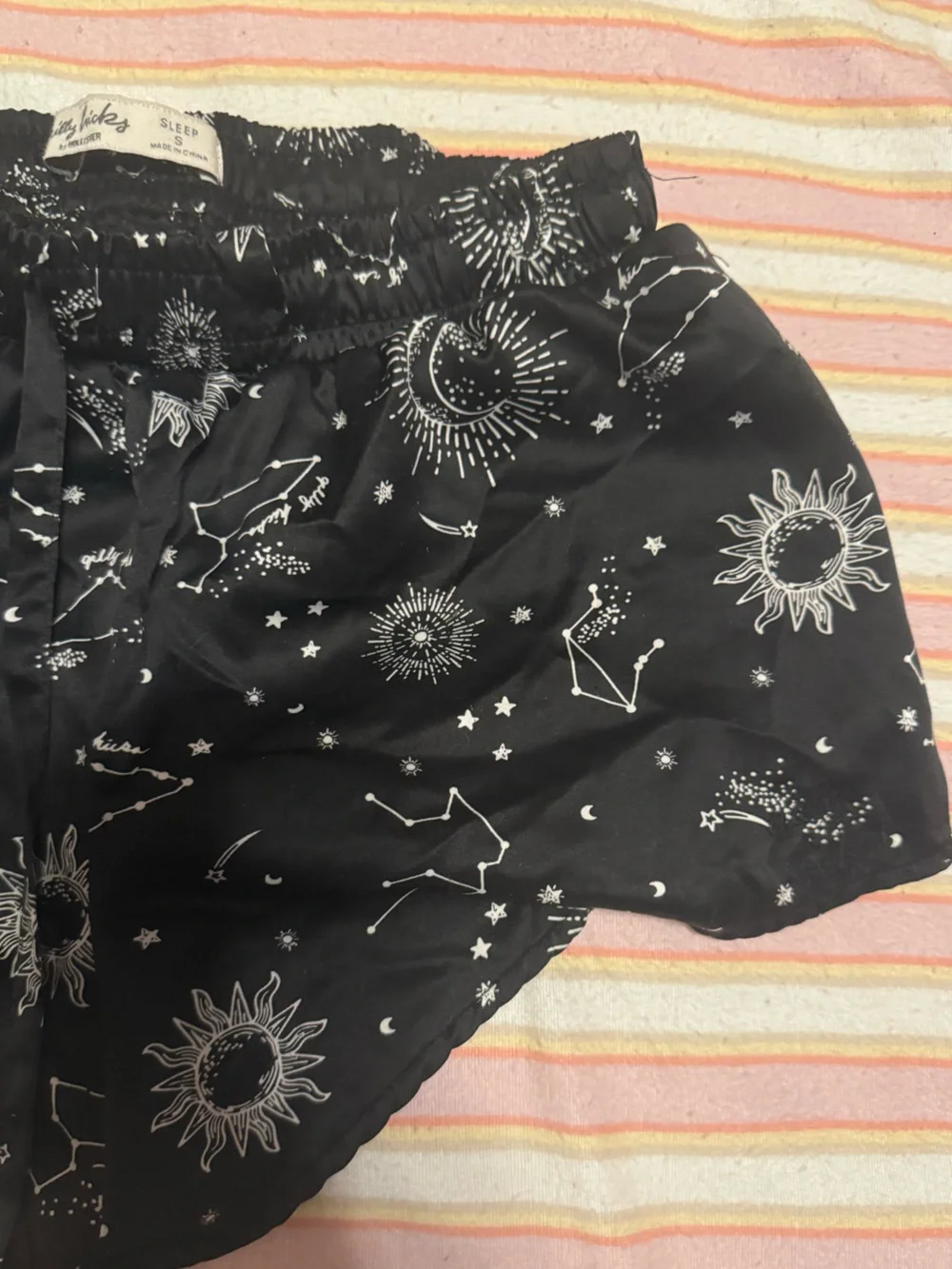 gilly hicks Black Celestial Print Women's sleep Shorts